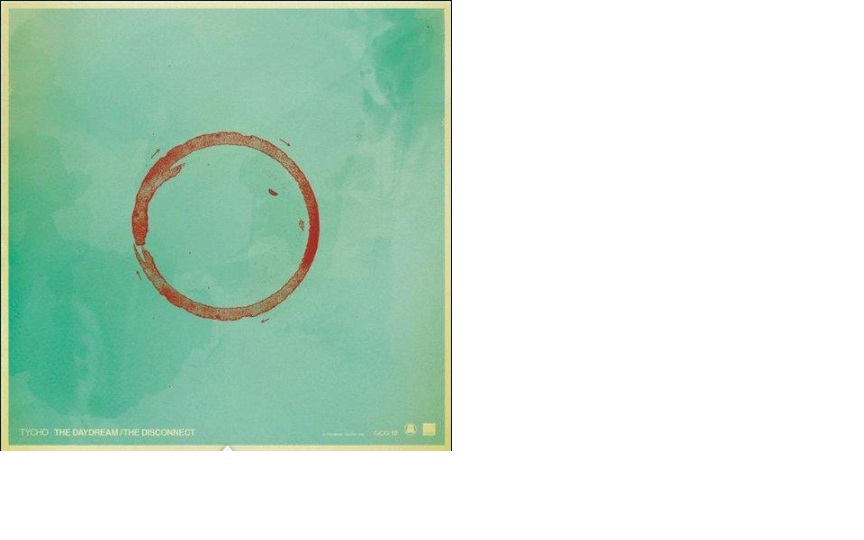 tycho the Daydream The Disconnect images of a light blue cd cover with red ring
